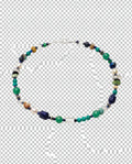 Lapis Lazuli, Amazonite & Pearl Necklace