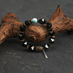 Black Agate & Agarwood Bracelet
