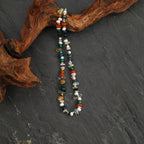 Malachite & Pearl Mixed Gemstone Necklace