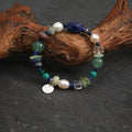 Lapis Lazuli, Amazonite & Pearl Bracelet