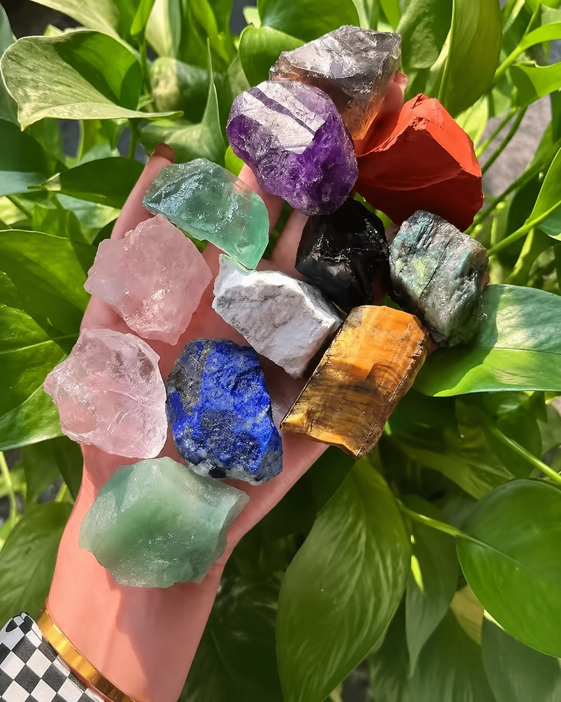 Mixed Natural Crystal Rough Stones