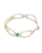 Freshwater Pearl & Gemstone Bracelet