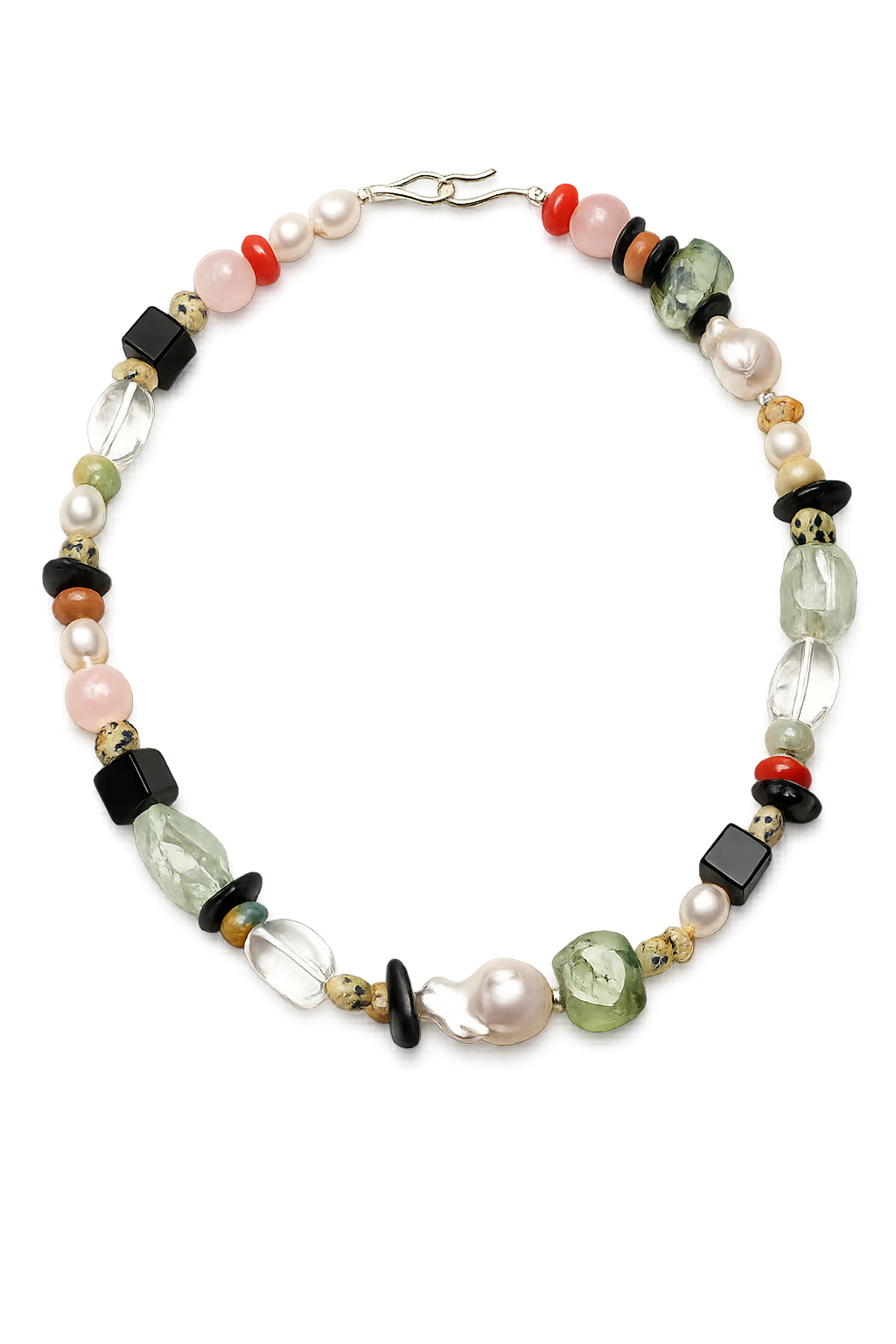 Baroque Pearl & Mixed Gemstone Statement Necklace