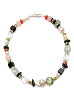 Baroque Pearl & Mixed Gemstone Statement Necklace