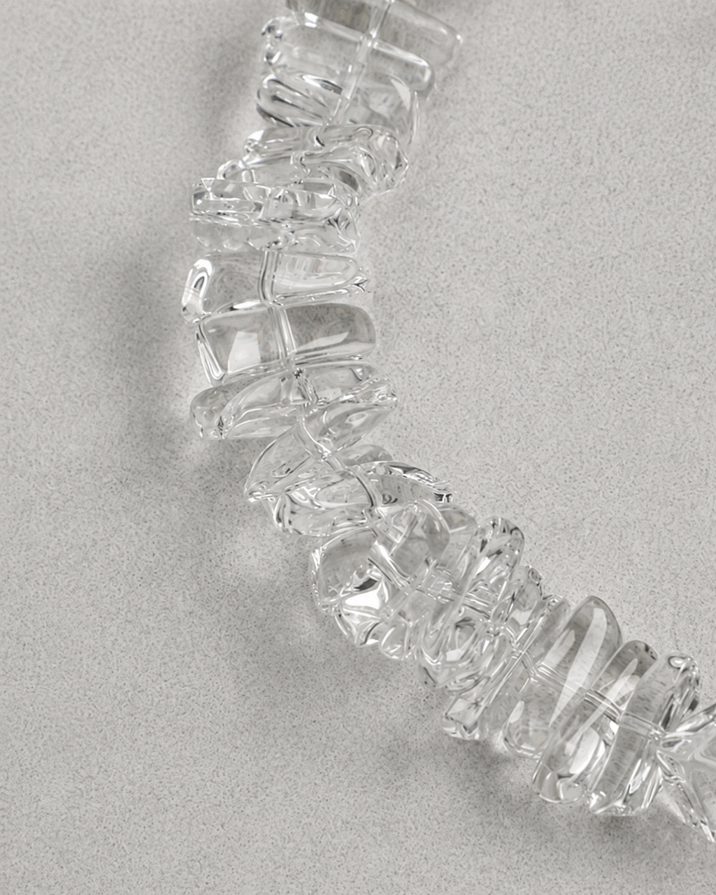 Gray Freshwater Pearl & Clear Quartz Double-Wrap Bracelet