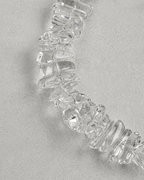 Gray Freshwater Pearl & Clear Quartz Double-Wrap Bracelet
