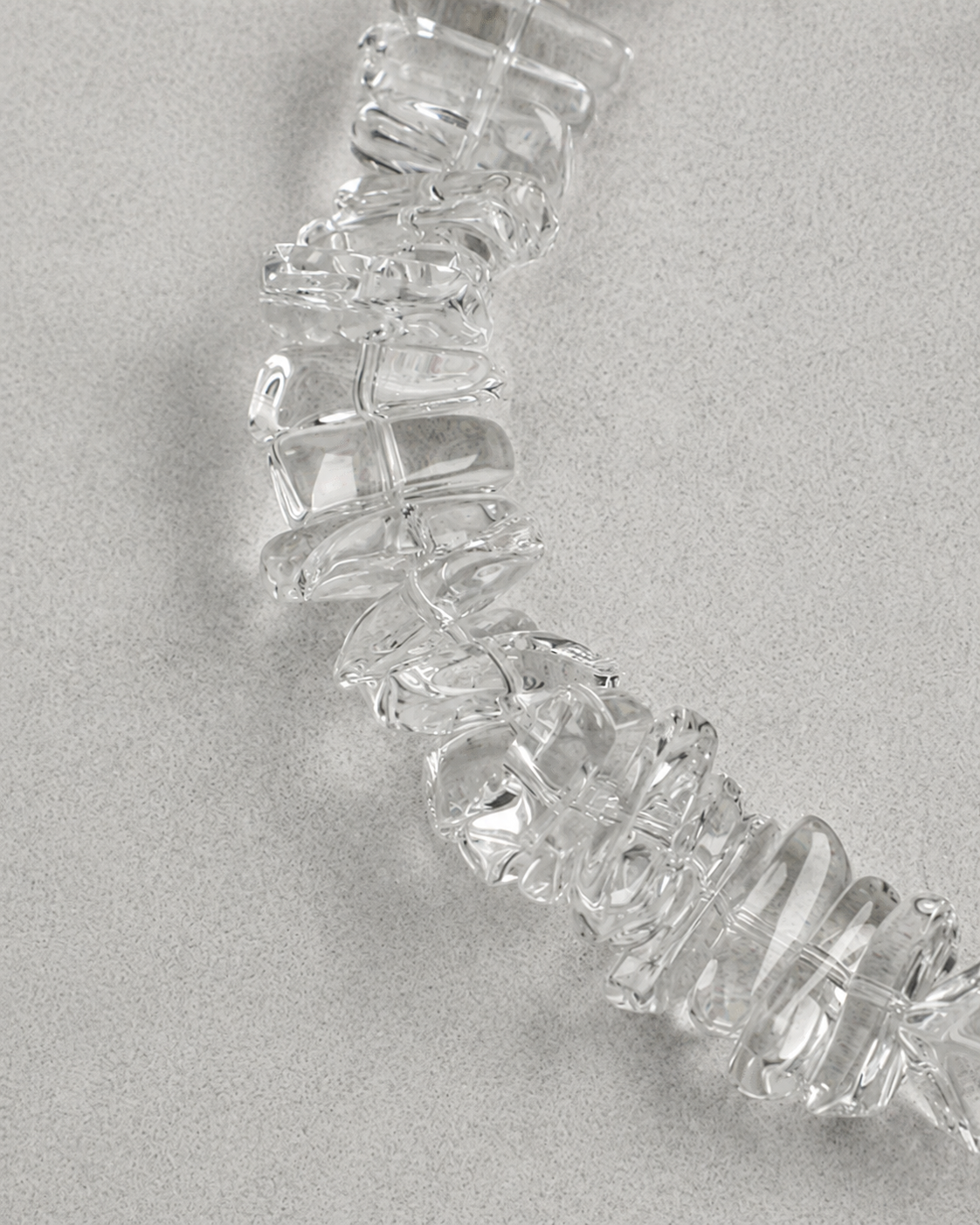 Gray Freshwater Pearl & Clear Quartz Double-Wrap Bracelet
