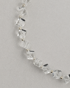 Gray Freshwater Pearl & Clear Quartz Double-Wrap Bracelet