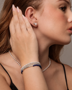 Lapis Lazuli, Aquamarine & Freshwater Pearl Multi-Wrap Bracelet
