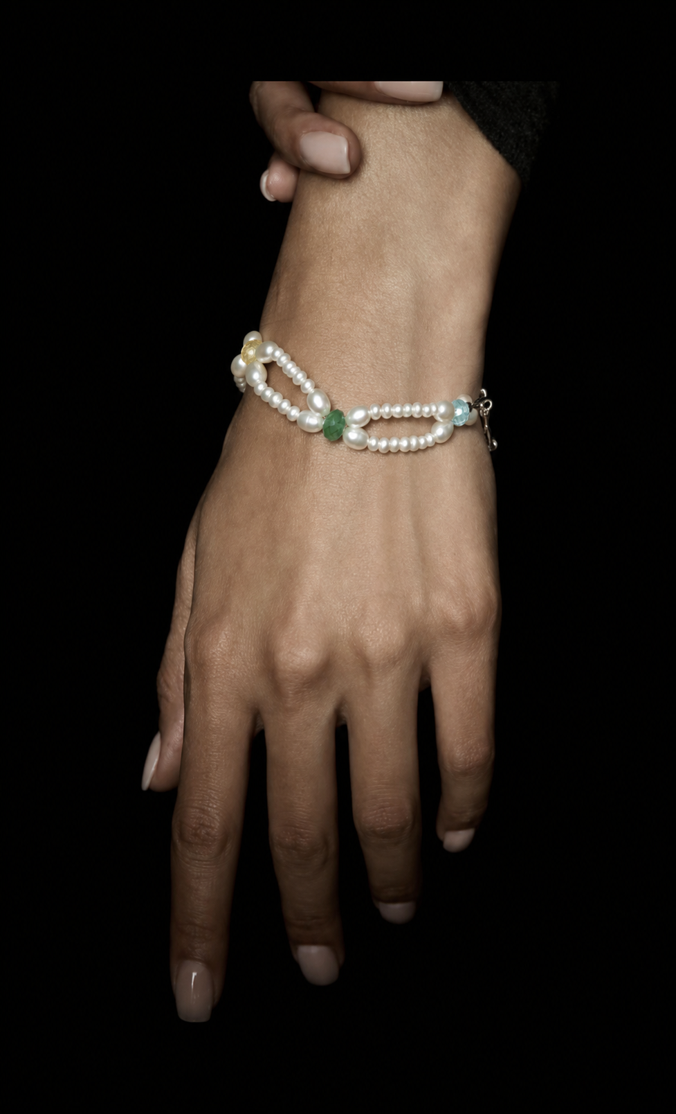 Freshwater Pearl & Gemstone Bracelet