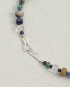 Lapis Lazuli, Amazonite & Pearl Necklace – alternate view 4