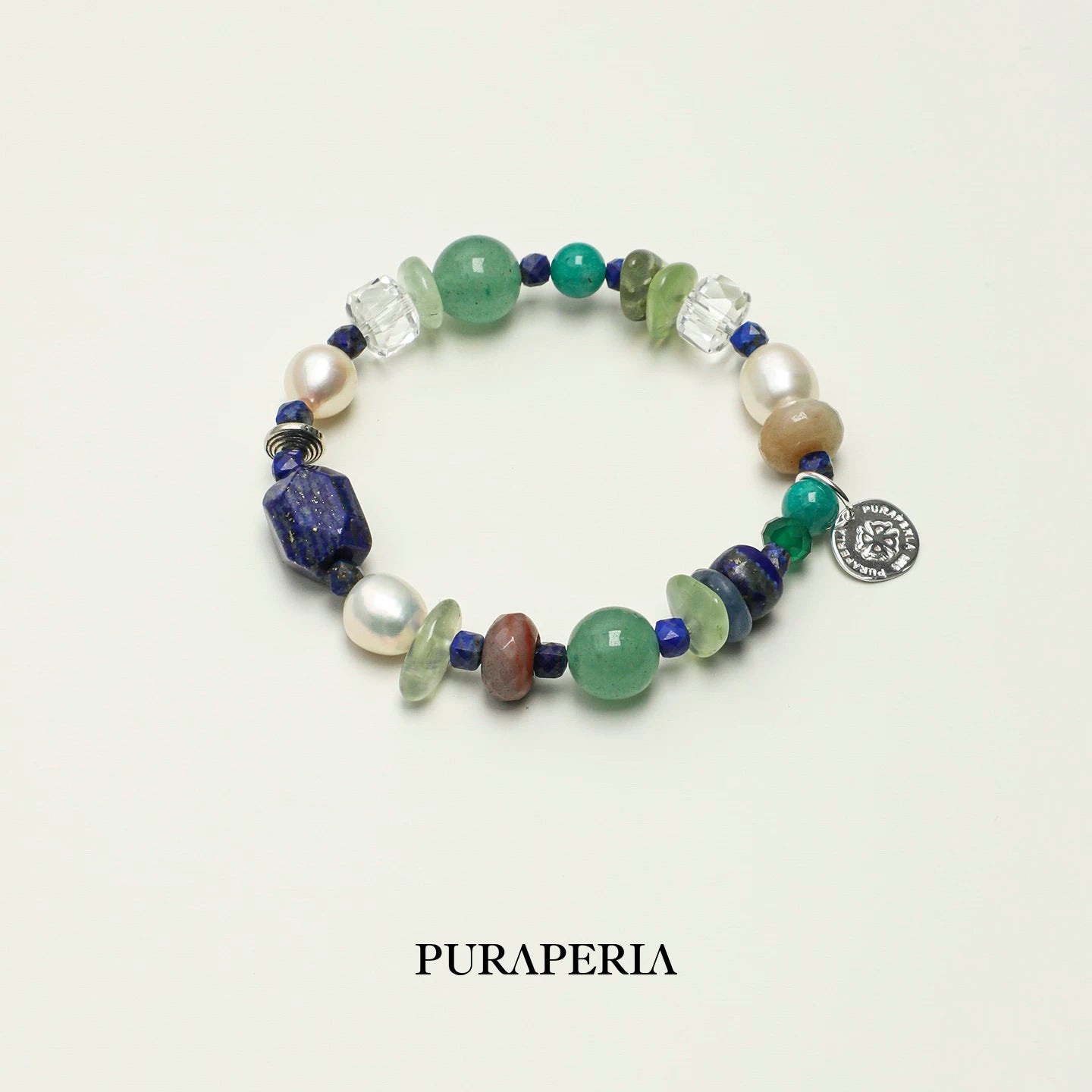 Lapis Lazuli, Amazonite & Pearl Bracelet