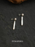 Elongated Freshwater Pearl Drop Earrings