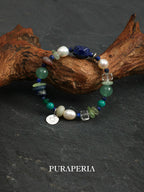 Lapis Lazuli, Amazonite & Pearl Bracelet