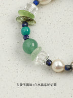 Lapis Lazuli, Amazonite & Pearl Bracelet