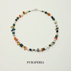 Malachite & Pearl Mixed Gemstone Necklace