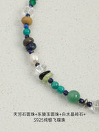 Lapis Lazuli, Amazonite & Pearl Necklace