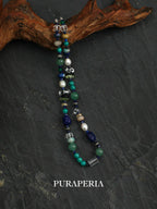 Lapis Lazuli, Amazonite & Pearl Necklace