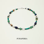 Lapis Lazuli, Amazonite & Pearl Necklace