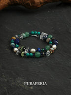 Lapis Lazuli, Amazonite & Pearl Necklace