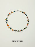 Malachite & Pearl Mixed Gemstone Necklace
