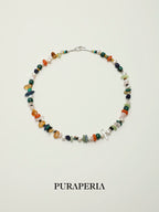 Malachite & Pearl Mixed Gemstone Necklace