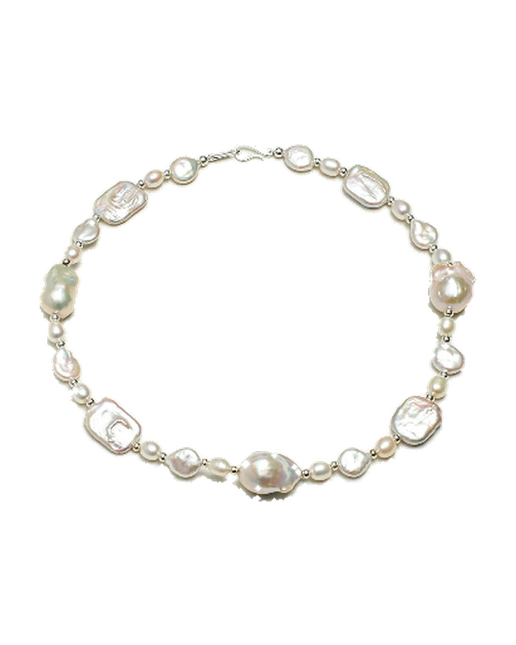 Mixed-Shape Freshwater Baroque Pearl Necklace