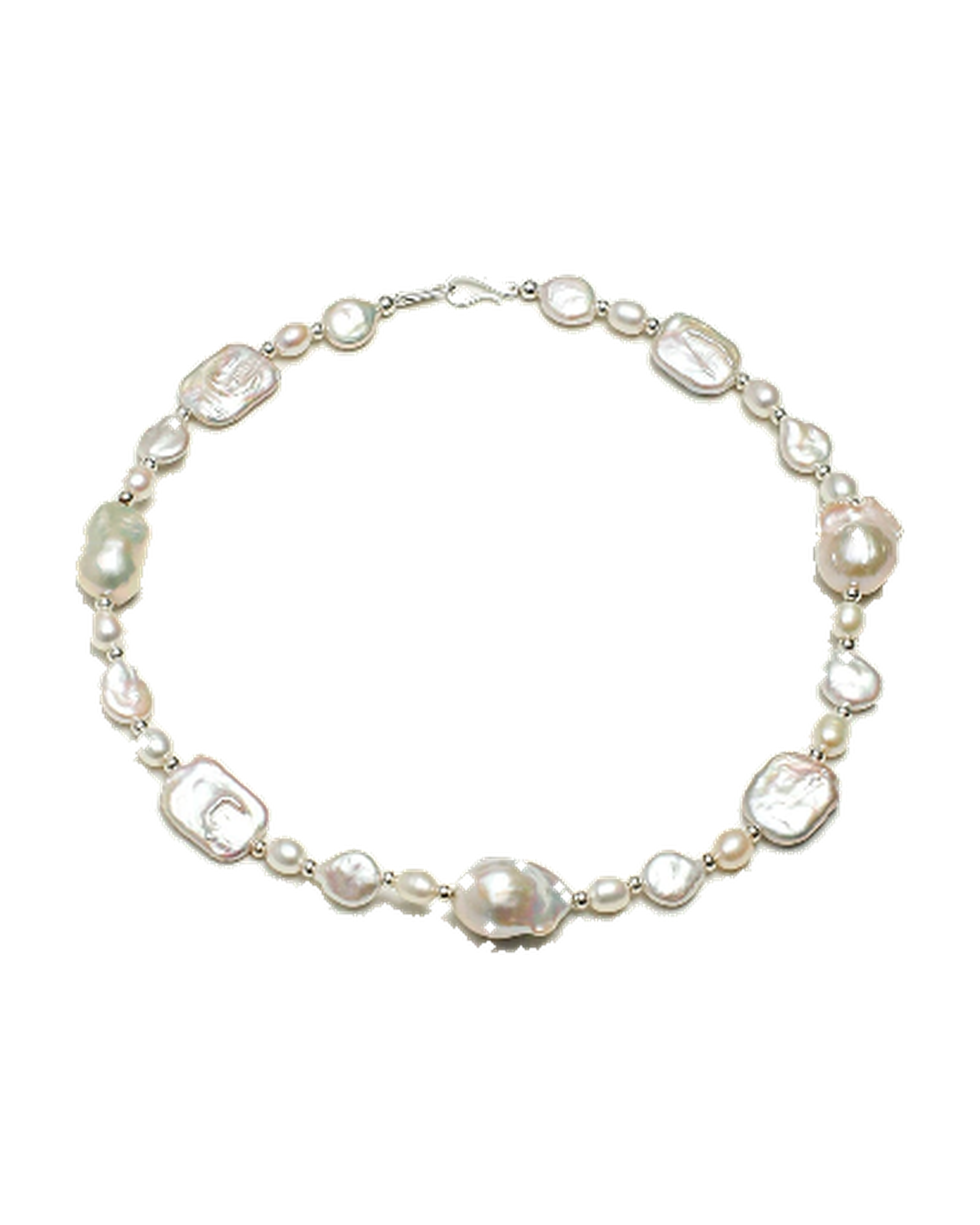 Mixed-Shape Freshwater Baroque Pearl Necklace