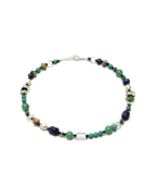 Lapis Lazuli, Amazonite & Pearl Necklace – alternate view 2